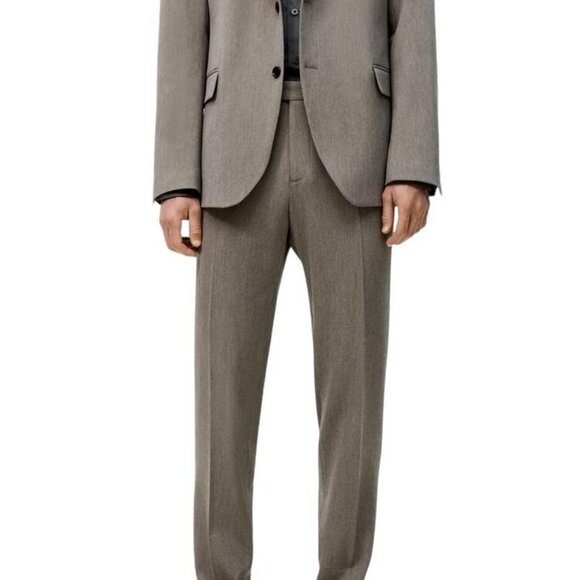 ZARA COMFORTABLE SUIT PANTS GRAY SIZE 314260/332/723